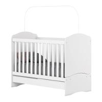 Berço Mini Cama 3 Em 1 Bala De Menta Henn Branco - 1