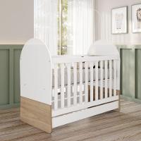 Berço Mini Cama 3 Em 1 Magia Branco / Madeirado - 2