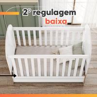 Berço Mini Cama 3 Em 1 Magia Branco / Madeirado - 8