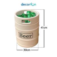 Banqueta Cooler Elegante Para Bebidas 28l Com Tampo De Madeira - Praticidade Para Festas E Eventos - 3