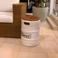 Banqueta Cooler Elegante Para Bebidas 28l Com Tampo De Madeira - Praticidade Para Festas E Eventos - 6