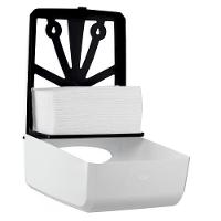 Dispenser De Toalhas 1-3d Preto E Branco - Elegância New Classic Para Banheiro E Cozinha - 2