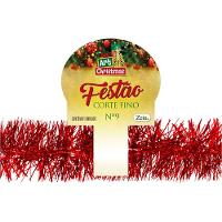Fita Decorativa Metalizada Vermelha - Sofisticação Para Sua Decoração Natalina - 3