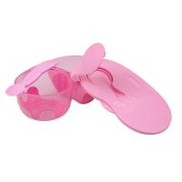 Conjunto Elegância Rosa: Tigela Inovadora Com Colher E Divisória Prática Para Utensílios - 3