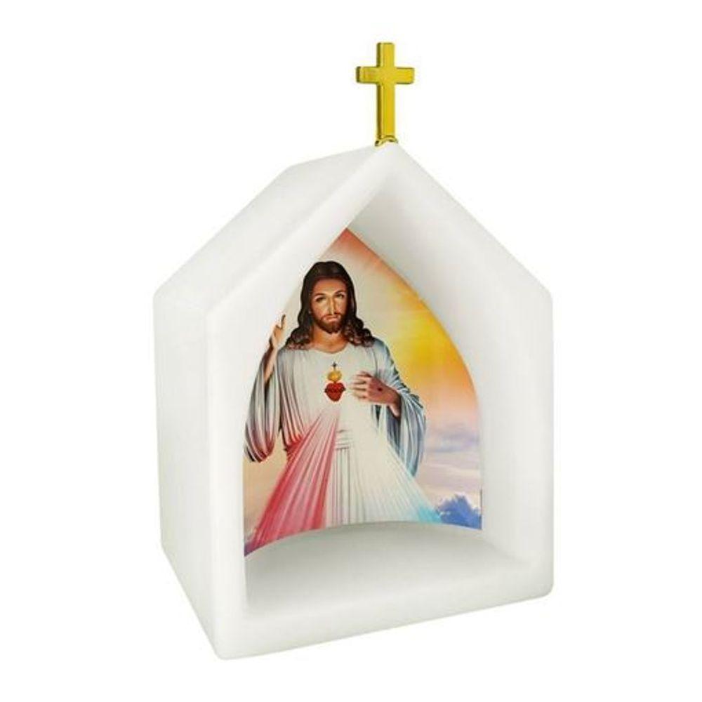 Capela Iluminada Do Sagrado Coração De Jesus - Elegância E Espiritualidade Para Seu Lar - 3