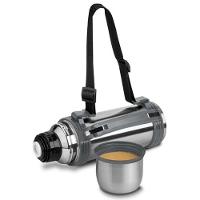 Garrafa Térmica Elegante Cinza Com Alça - 1,2 Litros De Praticidade E Estilo - 4