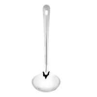 Concha De Aço Inoxidável Para Molhos E Caldos Com Suporte 30cm - Estilo E Praticidade Na Cozinha - 3