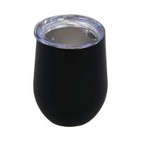 Copo Térmico Elegante Em Aço Inox Preto Fosco Com Tampa Anti-vazamento E Isolamento Duplo - 1