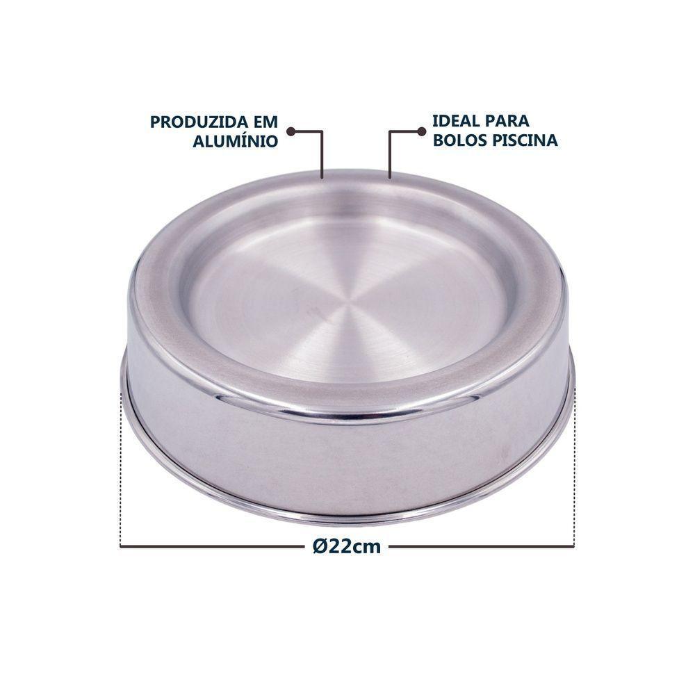 Forma De Alumínio Ballerine Para Bolos E Tortas ø22cm - Perfeita Para Confeitaria! - 3