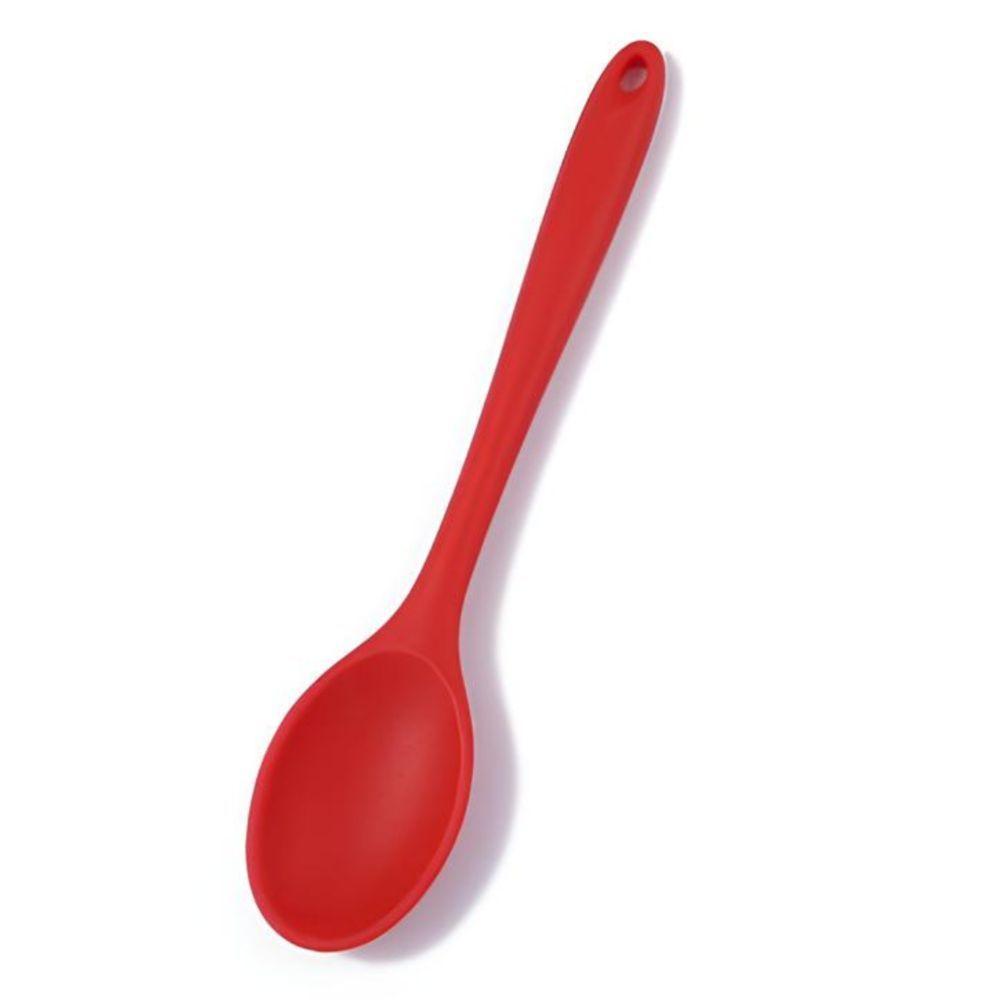 Colher De Silicone Antibacteriana 28cm - Resistência E Conforto Na Cozinha - 1