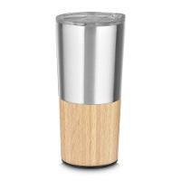 Copo Térmico De Bambu E Aço Inox 550ml - Moderno E Prático Para Todas As Bebidas - 1
