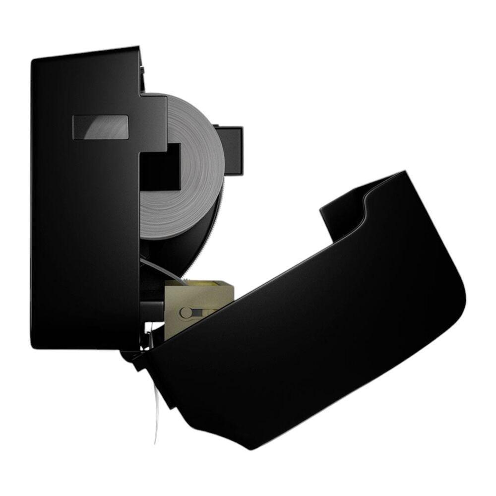 Dispenser Prático Com Alavanca Para Toalha Bobina - Preto Moderno E Eficiente - 2