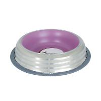 Comedouro Inox Rosa Antiderrapante 450ml - Estilo E Conforto Para Seu Pet - 1