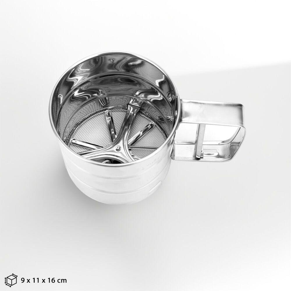 Caneco Polvilhador Inox Com Gatilho - Precisão E Praticidade Na Cozinha - 3