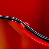 Carro De Limpeza Profissional 35l Com Balde Vermelho E Sistema Antirrespingos - 6