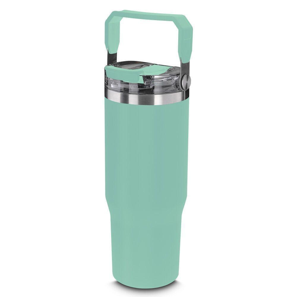 Garrafa Térmica Verde Inox 950ml: Modernidade, Estilo E Isolamento Térmico Eficiente - 1