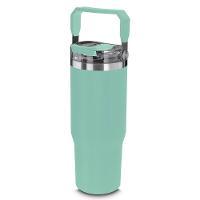 Garrafa Térmica Verde Inox 950ml: Modernidade, Estilo E Isolamento Térmico Eficiente - 1