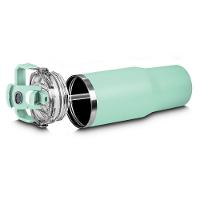 Garrafa Térmica Verde Inox 950ml: Modernidade, Estilo E Isolamento Térmico Eficiente - 3