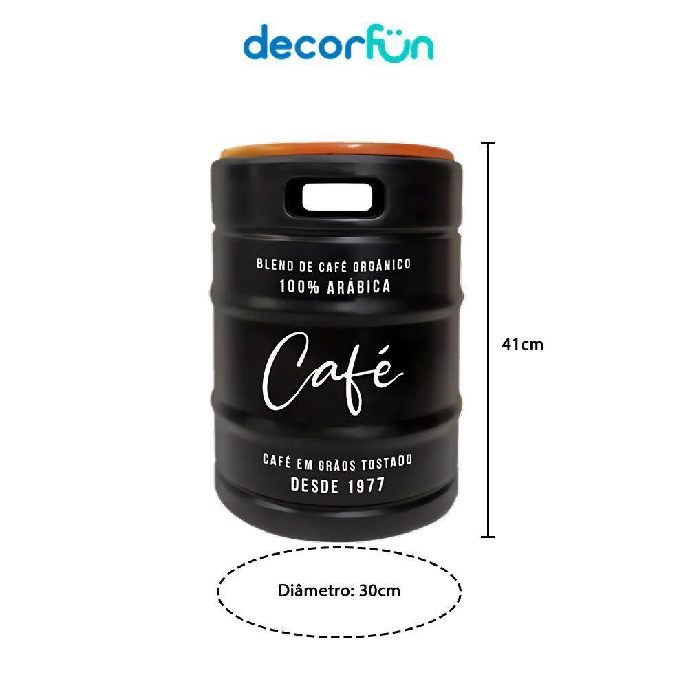 Banco Conversível Barril De Café - Móvel Estiloso Para Decoração Externa - 3