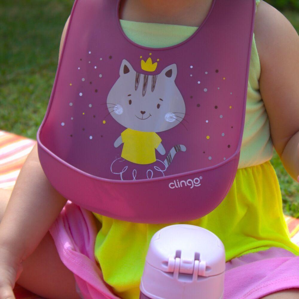 Babador De Silicone Impermeável Com Bolso Coletor - Praticidade E Estilo Para Bebês - 2