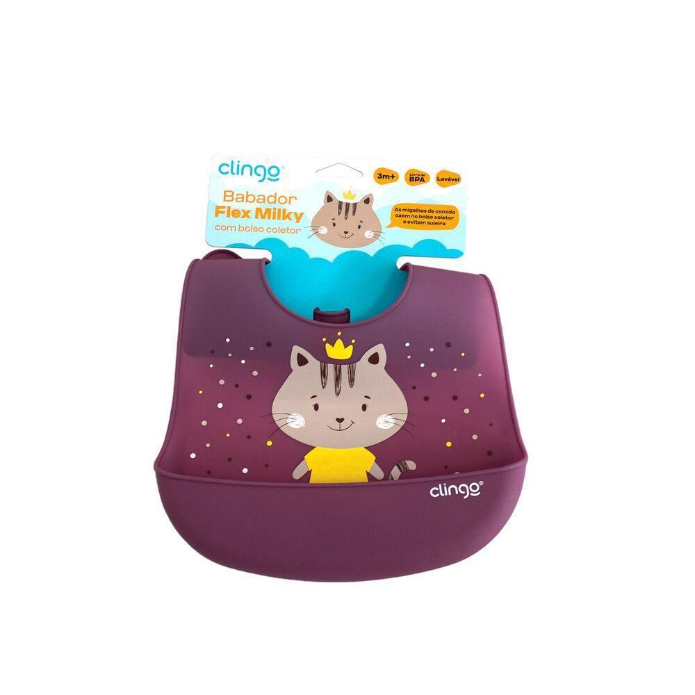 Babador De Silicone Impermeável Com Bolso Coletor - Praticidade E Estilo Para Bebês - 3