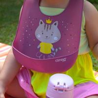 Babador De Silicone Impermeável Com Bolso Coletor - Praticidade E Estilo Para Bebês - 2