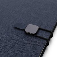 Caderno Sofisticado Cinza Com Capa Sintética E Fechamento Seguro - Ideal Para Anotações - 2