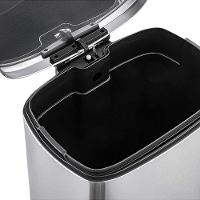 Lixeira Inox Elegante Com Pedal 12l - Praticidade E Estilo Para Seu Ambiente - 5