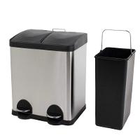 Lixeira Elegante Inox 15l Com Pedal ? Coleta Seletiva E Praticidade Na Cozinha - 3