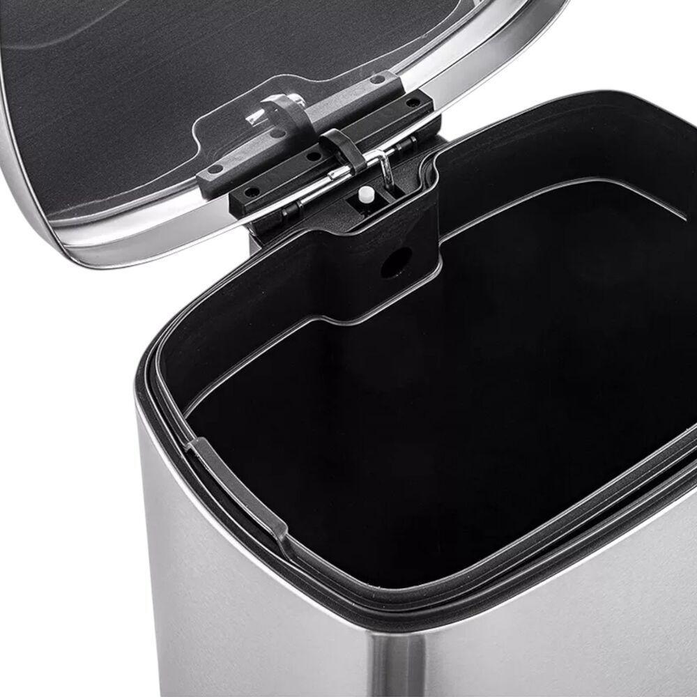Lixeira Inox Com Pedal De 30l - Elegância E Praticidade Para Sua Cozinha Moderna - 4