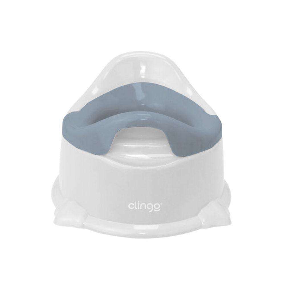 Assento Confortável Infantil Branco E Azul - Transforme A Hora Do Banheiro Em Diversão! - 4