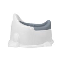 Assento Confortável Infantil Branco E Azul - Transforme A Hora Do Banheiro Em Diversão! - 3