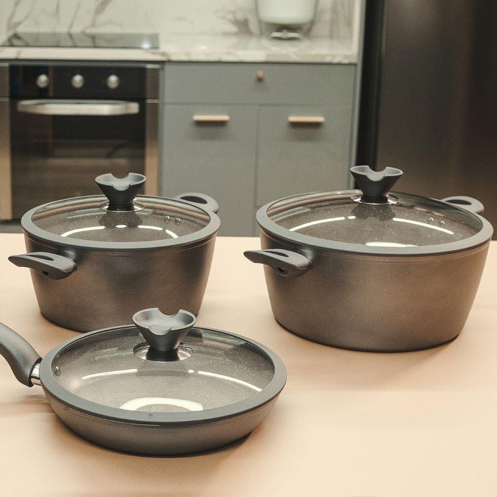 Caçarola Granito Antiaderente 2,6l ø20cm - Cocção Perfeita E Praticidade Na Cozinha - 2