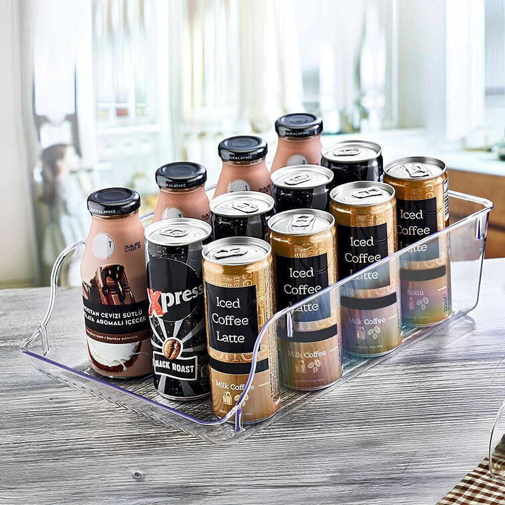 Organizador De Latas Transparente - Praticidade E Estilo Para Sua Geladeira E Despensa - 2