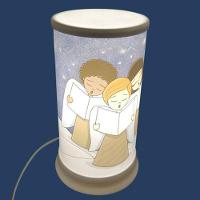 Abajur Encantador Anjinhos - Luz Suave Para O Quarto Mágico Das Crianças - 1