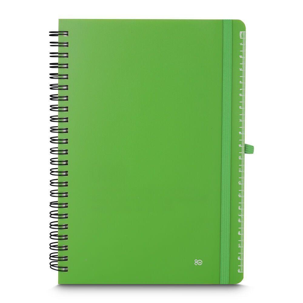 Caderno Elegante Verde Com Clipe Para Caneta - 70 Folhas Premium De Anotações - 1