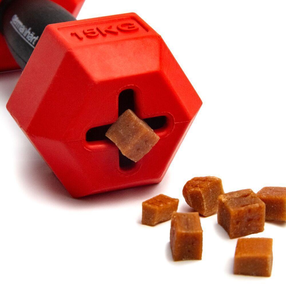 Brinquedo Haltere Interativo Para Cães - Diversão E Estímulo Com Petiscos - 4