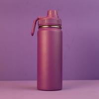 Garrafa Térmica Elegante Com Alça E Bico 570ml Em Roxo - Praticidade E Estilo! - 3