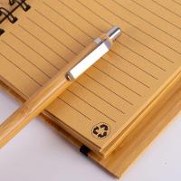 Caderno Grande De Bambu Com 70 Folhas E Caneta - Elegância E Sustentabilidade - 2
