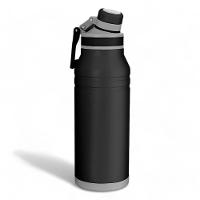 Garrafa Térmica Luxo Preta Com Alça - 1,2l Para Viagens E Cotidiano - 3