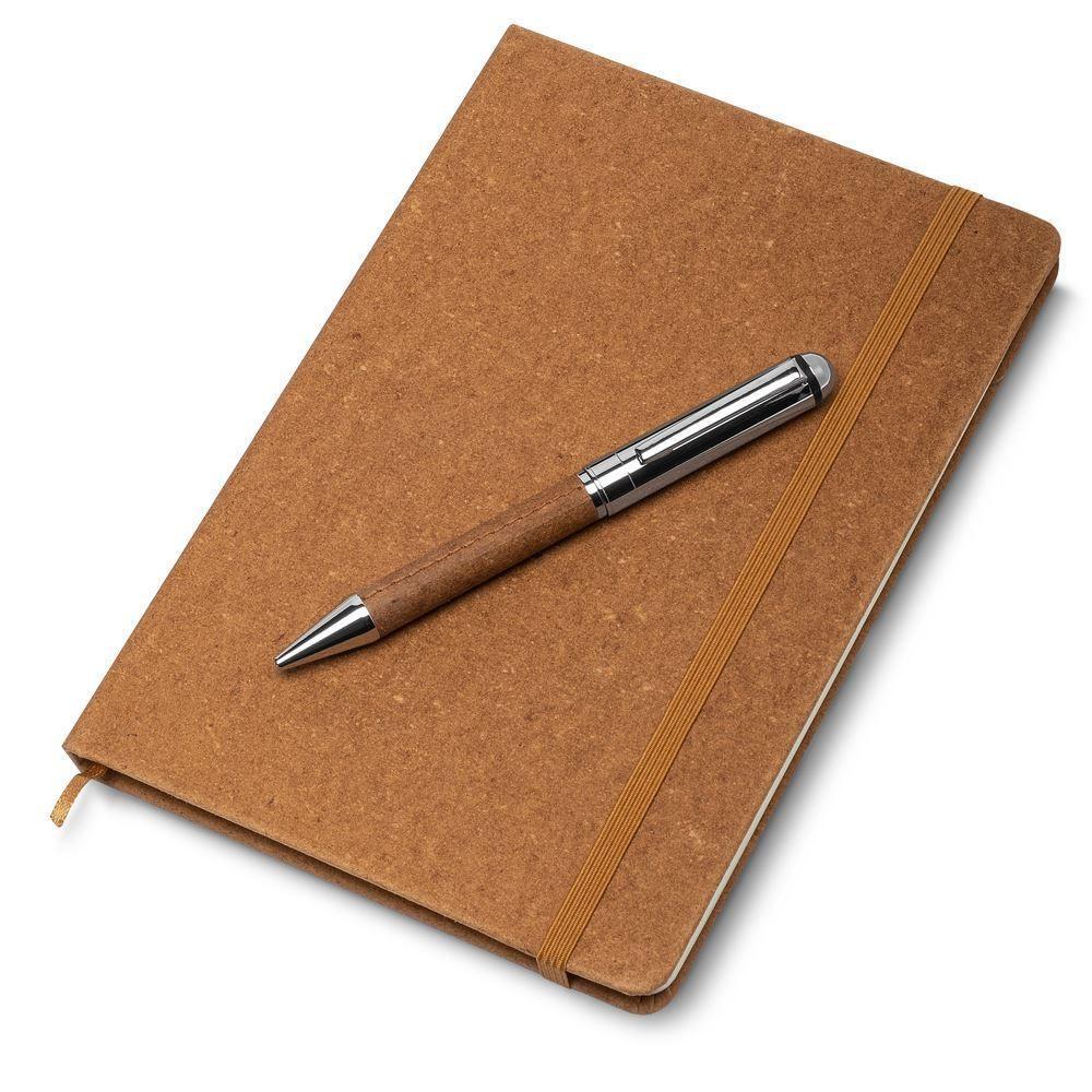 Caderno Elegante Em Courino Com Elástico E Caneta Marrom ? Anotações Com Estilo - 3