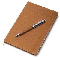Caderno Elegante Em Courino Com Elástico E Caneta Marrom ? Anotações Com Estilo - 3