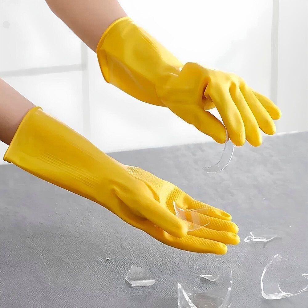 Luvas De Látex Amarelo - Kit Profissional Com 10 Pares Tamanho G Para Manuseio Químico - 3