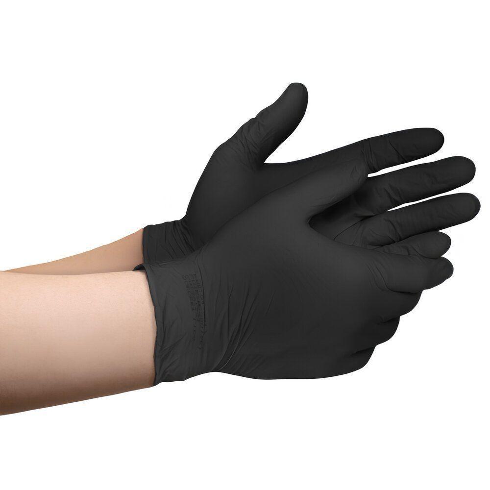 Luvas Tpe Pretas Descartáveis Sem Pó - 100 Unidades Para Proteção E Higiene Na Cozinha E Estética - 4