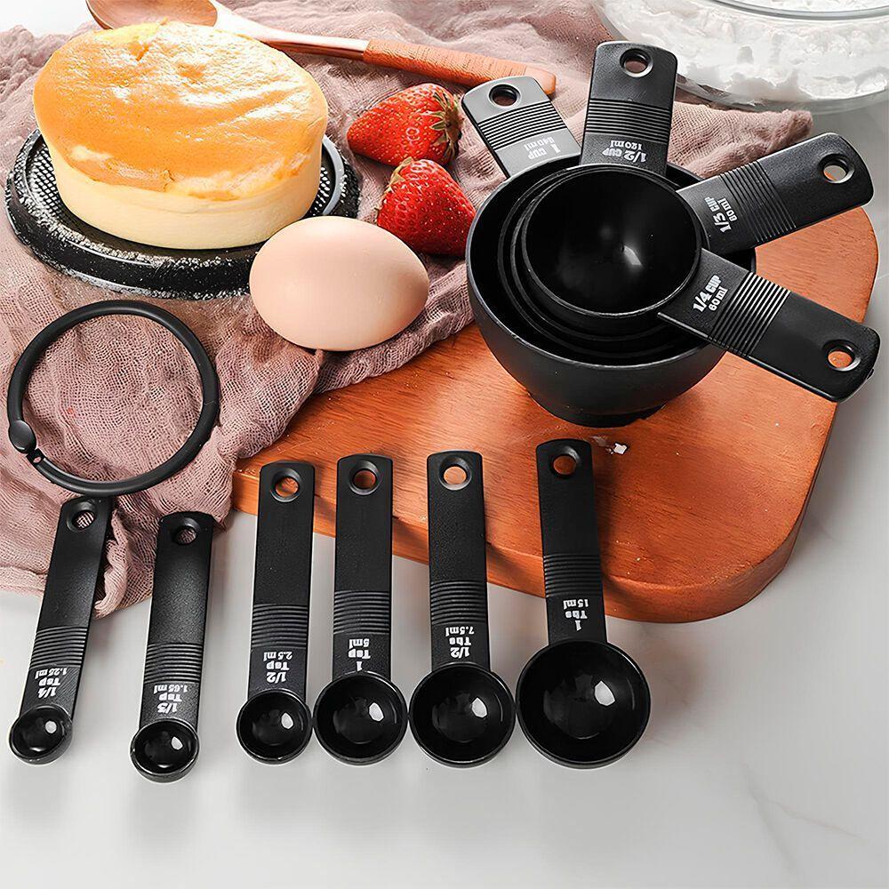 Kit Prático De Colheres Medidoras Em Plástico - 10 Peças Para Cozinha Perfeita - 8