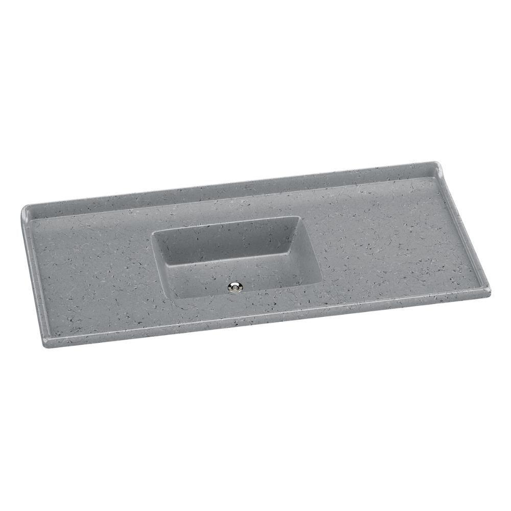 Pia De Cozinha Mármore Sintético 120x55cm Multimóveis CR20479 Cinza - 1