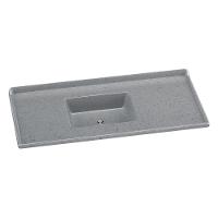 Pia De Cozinha Mármore Sintético 120x55cm Multimóveis CR20479 Cinza - 1