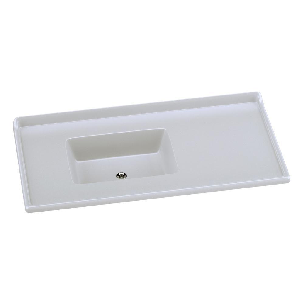 Pia De Cozinha Mármore Sintético 100x53cm Multimóveis CR20478 Gelo - 1