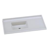 Pia De Cozinha Mármore Sintético 100x53cm Multimóveis CR20478 Gelo - 1