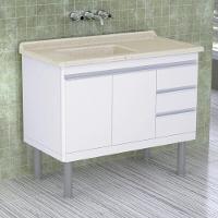 Pia De Cozinha Mármore Sintético 100x53cm Multimóveis CR20478 Travertino - 3